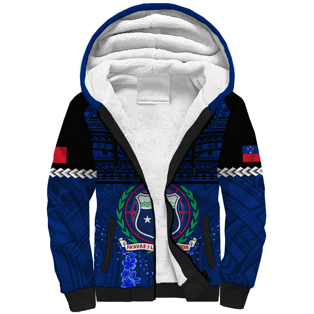 Custom Samoa Rugby Sherpa Hoodie World Cup 2023 Go Champions Manu Samoa - Wonder Print Shop