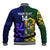 Custom South Africa And Scotland Rugby Baseball Jacket Springboks Thistle Together - Wonder Print Shop