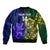 Custom South Africa And Scotland Rugby Bomber Jacket Springboks Thistle Together - Wonder Print Shop