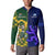 Custom South Africa And Scotland Rugby Button Sweatshirt Springboks Thistle Together - Wonder Print Shop