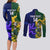 Custom South Africa And Scotland Rugby Couples Matching Long Sleeve Bodycon Dress and Long Sleeve Button Shirt Springboks Thistle Together - Wonder Print Shop