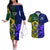 Custom South Africa And Scotland Rugby Couples Matching Off The Shoulder Long Sleeve Dress and Hawaiian Shirt Springboks Thistle Together - Wonder Print Shop