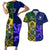 Custom South Africa And Scotland Rugby Couples Matching Short Sleeve Bodycon Dress and Hawaiian Shirt Springboks Thistle Together - Wonder Print Shop