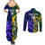 Custom South Africa And Scotland Rugby Couples Matching Summer Maxi Dress and Long Sleeve Button Shirt Springboks Thistle Together - Wonder Print Shop