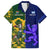 Custom South Africa And Scotland Rugby Family Matching Long Sleeve Bodycon Dress and Hawaiian Shirt Springboks Thistle Together - Wonder Print Shop