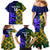 Custom South Africa And Scotland Rugby Family Matching Mermaid Dress and Hawaiian Shirt Springboks Thistle Together - Wonder Print Shop