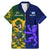 Custom South Africa And Scotland Rugby Family Matching Mermaid Dress and Hawaiian Shirt Springboks Thistle Together - Wonder Print Shop