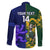 Custom South Africa And Scotland Rugby Family Matching Off The Shoulder Long Sleeve Dress and Hawaiian Shirt Springboks Thistle Together - Wonder Print Shop