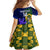 Custom South Africa And Scotland Rugby Family Matching Off Shoulder Maxi Dress and Hawaiian Shirt Springboks Thistle Together - Wonder Print Shop