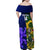 Custom South Africa And Scotland Rugby Family Matching Off Shoulder Maxi Dress and Hawaiian Shirt Springboks Thistle Together - Wonder Print Shop