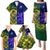 Custom South Africa And Scotland Rugby Family Matching Puletasi and Hawaiian Shirt Springboks Thistle Together - Wonder Print Shop