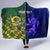 Custom South Africa And Scotland Rugby Hooded Blanket Springboks Thistle Together