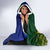 Custom South Africa And Scotland Rugby Hooded Blanket Springboks Thistle Together