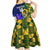 Custom South Africa And Scotland Rugby Kid Short Sleeve Dress Springboks Thistle Together - Wonder Print Shop