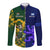 Custom South Africa And Scotland Rugby Long Sleeve Button Shirt Springboks Thistle Together - Wonder Print Shop