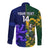 Custom South Africa And Scotland Rugby Long Sleeve Button Shirt Springboks Thistle Together - Wonder Print Shop