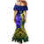 Custom South Africa And Scotland Rugby Mermaid Dress Springboks Thistle Together - Wonder Print Shop