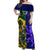 Custom South Africa And Scotland Rugby Off Shoulder Maxi Dress Springboks Thistle Together - Wonder Print Shop