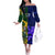 Custom South Africa And Scotland Rugby Off The Shoulder Long Sleeve Dress Springboks Thistle Together - Wonder Print Shop