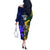 Custom South Africa And Scotland Rugby Off The Shoulder Long Sleeve Dress Springboks Thistle Together - Wonder Print Shop