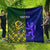 Custom South Africa And Scotland Rugby Quilt Springboks Thistle Together