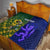 Custom South Africa And Scotland Rugby Quilt Springboks Thistle Together