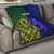 Custom South Africa And Scotland Rugby Quilt Springboks Thistle Together