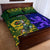 Custom South Africa And Scotland Rugby Quilt Bed Set Springboks Thistle Together