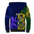 Custom South Africa And Scotland Rugby Sherpa Hoodie Springboks Thistle Together