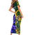 Custom South Africa And Scotland Rugby Short Sleeve Bodycon Dress Springboks Thistle Together - Wonder Print Shop