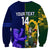 Custom South Africa And Scotland Rugby Sweatshirt Springboks Thistle Together