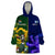 Custom South Africa And Scotland Rugby Wearable Blanket Hoodie Springboks Thistle Together - Wonder Print Shop