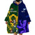 Custom South Africa And Scotland Rugby Wearable Blanket Hoodie Springboks Thistle Together - Wonder Print Shop