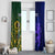 Custom South Africa And Scotland Rugby Window Curtain Springboks Thistle Together