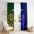 Custom South Africa And Scotland Rugby Window Curtain Springboks Thistle Together