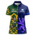 Custom South Africa And Scotland Rugby Women Polo Shirt Springboks Thistle Together