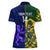 Custom South Africa And Scotland Rugby Women Polo Shirt Springboks Thistle Together