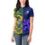 Custom South Africa And Scotland Rugby Women Polo Shirt Springboks Thistle Together