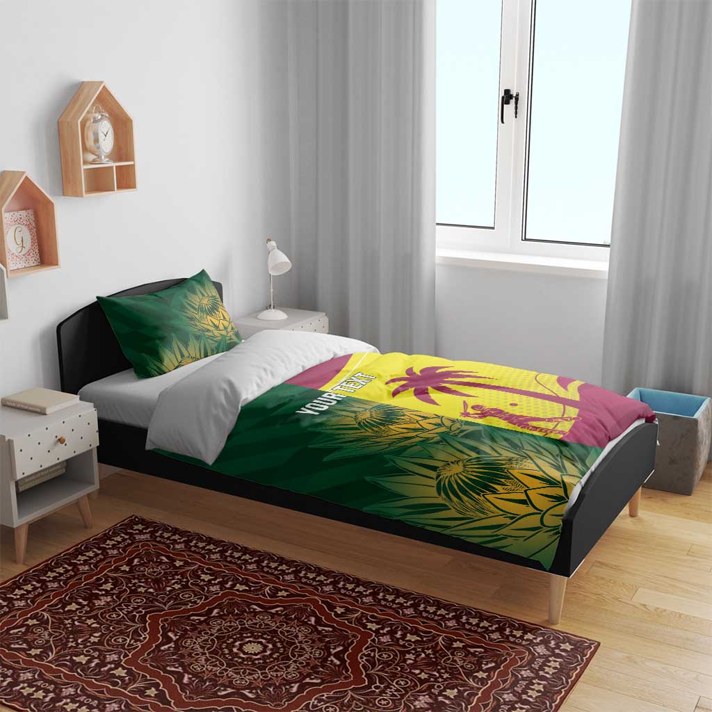 South Africa West Indies Cricket Custom Bedding Set Proteas Windies Together - Wonder Print Shop