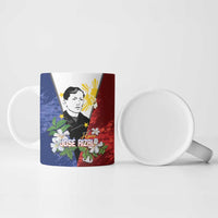 Philippines Rizal Day Ceramic Mug Filipino Sampaguita Grunge Style - Wonder Print Shop