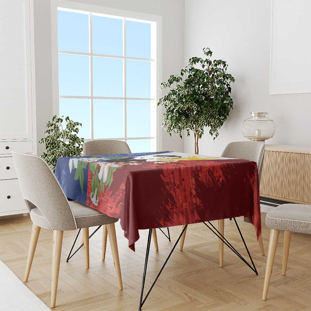 Philippines Rizal Day Tablecloth Filipino Sampaguita Grunge Style - Wonder Print Shop