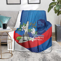 Philippines Rizal Day Blanket Filipino Motto Stella Polynesian Pattern - Wonder Print Shop