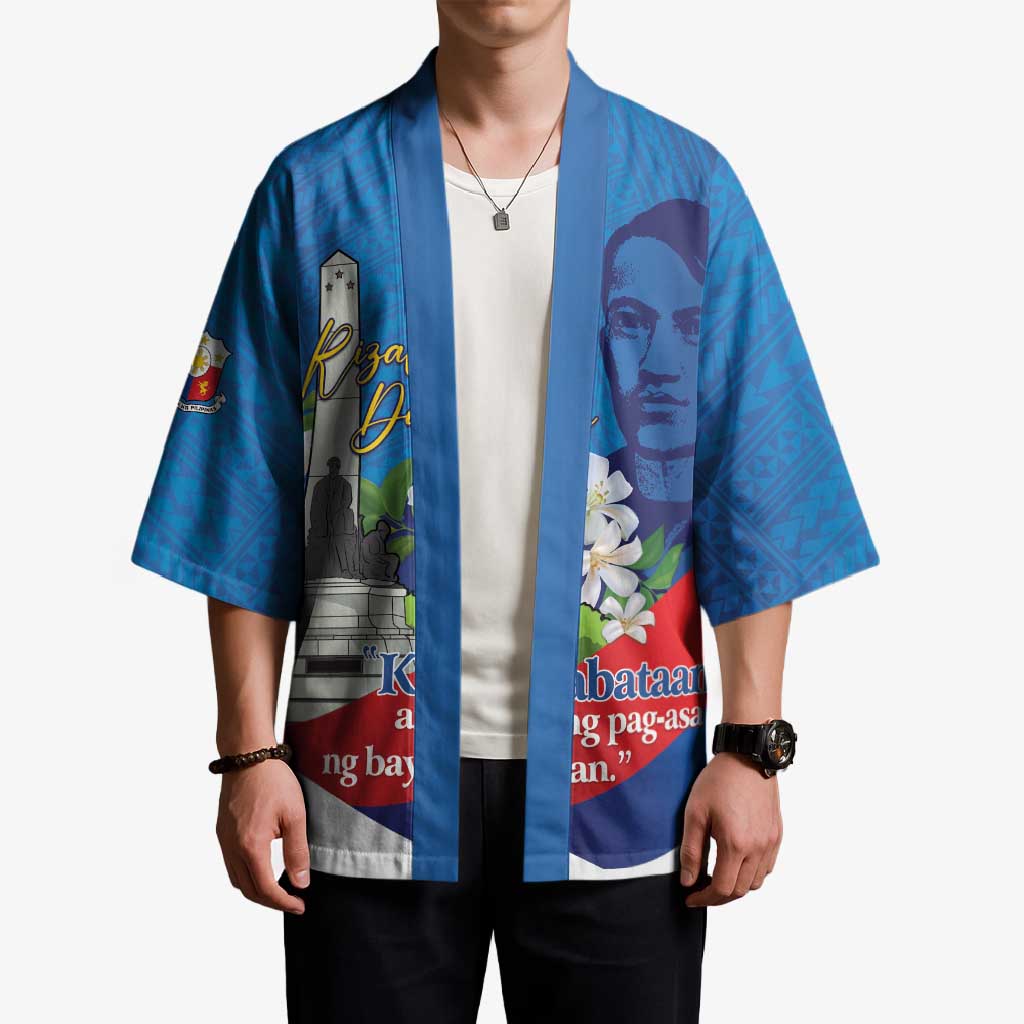 Philippines Rizal Day Kimono Filipino Motto Stella Polynesian Pattern - Wonder Print Shop