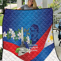 Philippines Rizal Day Quilt Filipino Motto Stella Polynesian Pattern - Wonder Print Shop