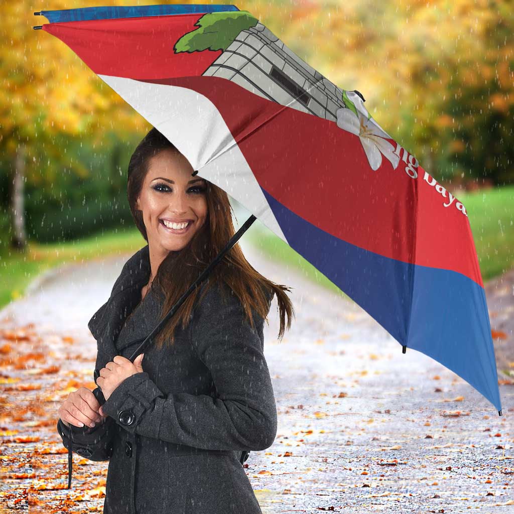 Philippines Rizal Day Umbrella Filipino Motto Stella Polynesian Pattern - Wonder Print Shop