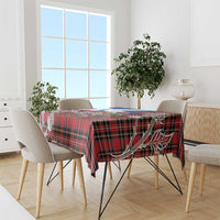 Saint Andrews Day Scotland Tablecloth Thistle Traditional Bagpipe Tartan Pattern - Wonder Print Shop