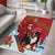 Switzerland Christmas Area Rug Greater Swiss Mountain Dog Santa - Merry Xmas - Wonder Print Shop