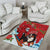 Switzerland Christmas Area Rug Greater Swiss Mountain Dog Santa - Merry Xmas - Wonder Print Shop