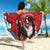 Switzerland Christmas Beach Blanket Greater Swiss Mountain Dog Santa - Merry Xmas - Wonder Print Shop