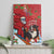 Switzerland Christmas Canvas Wall Art Greater Swiss Mountain Dog Santa - Merry Xmas - Wonder Print Shop